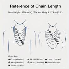 1PC Men's Luxury Cuban Link Chain Necklace 8-22mm Iced Out Miami Style Hip Hop Jewelry  Silver Plated Stainless Steel Bling  Unisex Jewelry As Party & Gift & Stage Show - 8毫米/0.31英寸 - 查看 2