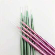 6pcs Professional Painting Brush Set For Acrylic, Watercolor, Oil, Gouache - Multifunctional Pen Body And Pen Surface Wooden Handle Artist Brush, Smooth To Use, Easy To Clean - Suitable For DIY Art Projects, Christmas, Halloween, Thanksgiving Crafts Materials,Back To School,School Supplies