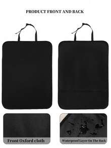 1PCS/2PCS Auto Seat Back Kick Protectors Premium Car Seat Back Covers | Waterproof Design Shields Upholstery From Mud, Scratches & Stains | Durable Protection For Rear Seat Areas, Perfect For Families & Pets | Universal Fit For Most SUVs, Essential Auto Interior Guard Accessory - 款式A - 查看 5