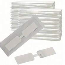 15/50片装无纺布蝴蝶封口胶带，用于伤口缝合，带非粘性垫，适用于急救包 - 白色 - 查看 9