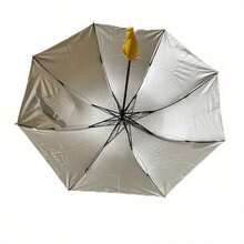 1 pieza Paraguas de moda, Paraguas grande de banana de dibujos animados creativo, Paraguas automático de estilo samurái grande - Estructura de acero duradera, Protección UV, Diseño retro para hombres