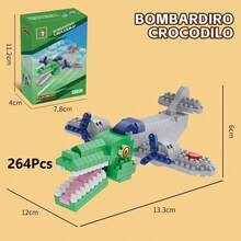 Tung Tung Sahur‌ Figure Block Toy Tralalero Tralala‌,LiriLi Larlla‌,‌Boneca Ambalam‌ Figure Toys Building Blocks Gift Party Favors