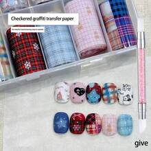 10 Peças Conjunto Variado de Adesivos Térmicos de Transferência Simples, Elementos Desenhados à Mão Criativos Céu Estrelado, Xadrez, Estrelas, Letras em Inglês, Rede, Denim, Laço, Coração, Cereja, Patchwork, Floral, Estilo Francês Chique, Holográfico, Estilo Chinês Clássico, Decoração de Arte de Unhas Acessórios DIY, Adequado para Livros, Papelaria, Desktops, Tablets, Vidro, Scrapbooking, Ótimo Presente com Caneta de Silicone de Duas Pontas