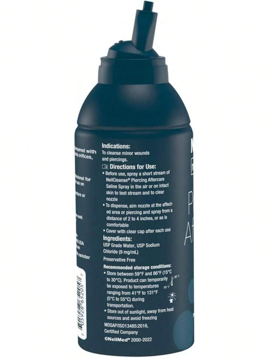 NeilMed NeilCleanse Piercing Aftercare, Fine Mist, 6.3 Fluid Ounce - 6,3 fl oz - Xem 1