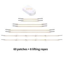 V-Shaped Face Lifting Tape, Invisible Matte Lifting Tape With Stretch Cords (20/60/80/100 Pcs Tape + 8 Lifting Cords)