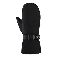 1 双保暖滑雪手套 - 冬季手套，防滑握把，可调节腕带 - 可洗男女通用手套 - 适合滑雪、单板滑雪、骑自行车和其他冰上运动 - 户外活动，时尚设计，耐用结构，户外运动爱好者的理想选择 - 彩色 - 查看 6