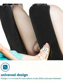 1PCS/2PCS Auto Seat Back Kick Protectors Premium Car Seat Back Covers | Waterproof Design Shields Upholstery From Mud, Scratches & Stains | Durable Protection For Rear Seat Areas, Perfect For Families & Pets | Universal Fit For Most SUVs, Essential Auto Interior Guard Accessory - 款式A - 查看 6