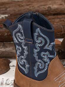 1 Pair Children's Autumn/Winter New Soft Bottom Versatile Fashion Embroidered Non-Slip High-Top Casual Boots For Girls