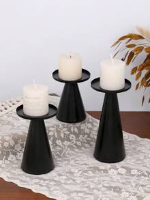 1Pc/1Set European Style Modern Creative Metal Iron Candle Holder, Solid Color Cylindrical Tabletop Decorative Candle Holder, Suitable For Romantic Wedding, Candlelight Dinner, Birthday Party, Party Dinner, Family Table Decoration, Metal Pillar Candle Holder Modern Iron Pillar Candle Holder Dining Table Centerpiece Birthday Party Wedding Dining Home Decoration Gift Candle Holder. Home, Hotel