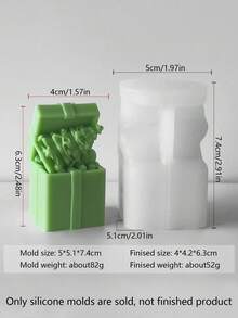 Christmas Gift Box, Teddy Bear, Christmas Tree, Santa Claus, Gingerbread Man 3D Silicone Mold, Candle Mold, Durable 3D Silicone Mold, Exquisite Structure Easy To Disassemble And Clean, Specially Designed For Batch Candle Production, Compatible With Plaster Sculptures And Creative Graffiti, Inspiring Unlimited Imagination And Creativity For DIY Enthusiasts, Supporting Repeated Batch Production Of Candles Home Decor Christmas Decorations Room Decor, Christmas Gifts
