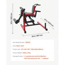 Leg Extension And Curl Machine, Seated Leg Rotary Extension For Thigh, Adjustable Lower Body Specialty Exercises Equipment, Heavy Duty Workout Bench For Home Gym, 550 LBS Capacity - Multifunctional Training 550 Lbs - View 7