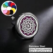 New High Quality Stainless Steel Car Perfume Diffuser Car Clips Pendants Lockets Perfume Essential Oil Diffuser Car Vent Clip Aroma Diffuser Interior Decor Stainless Steel Long-Lasting Air Freshener Aromatherapy Accessories - Silver - View 15