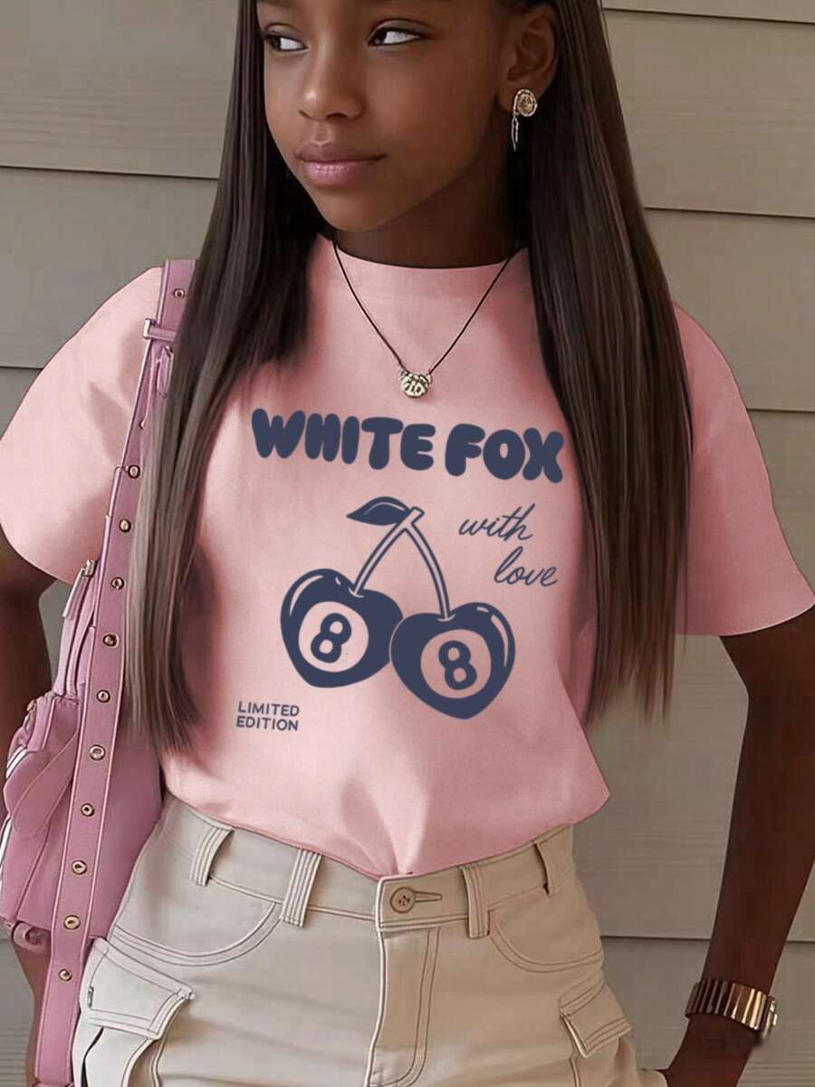 Colorful And Comfortable Kids Short Sleeve T-Shirt - Perfect For Everyday Wear, Playtime, And Outdoor Adventures - Soft Cotton Fabric, Fun Designs For Boys And Girls - Hồng - Xem 1