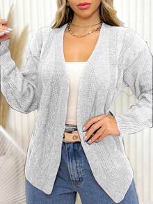 Knitwear Kimono Line New2023feminine - 淺灰色 - 查看 2