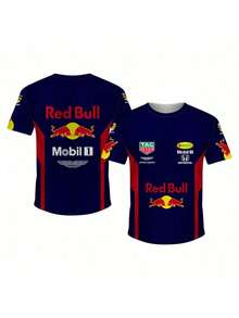 RedBull F1 Men's Motorsports T-Shirt - XANH DƯƠNG+P - Xem 4