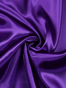 1pc Solid Color Satin Fabric, DIY Fashion Handmade Clothing, Silk Satin Suitable For Wedding Dress Decoration - Multicolor - View 33
