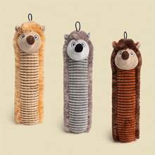 Jucării de mestecat de pluș în formă de elefant și câine, potrivite pentru rase mari și căței, în formă de animal drăguț, pentru interior/exterior, durabile, jucărie de mestecat interactivă, cadou cu activare vocală - Galben - Vizualizare 2