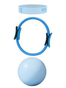 Conjunto de Pilates para mujeres - Incluye pelota de fitness resistente a explosiones, bandas de resistencia, aro de Pilates y bomba de aire para un entrenamiento completo en casa; Pelota de yoga para el entrenamiento de los músculos del piso pélvico, la fuerza del núcleo, el equilibrio y el moldeado; Bandas de resistencia ajustables, aro antideslizante, bolsa de almacenamiento portátil, equipo de fitness duradero para Pilates, Reformador de Pilates, recuperación prenatal/postnatal, gimnasio, hogar, viaje - Adecuado para principiantes y entusiastas - Multicolor - Ver 14