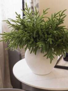 24 Pezzi di rami artificiali di pino di Norfolk, rami di pino finti per vasi, decorazioni natalizie finte, rametti finti per ghirlande, corone, alberi, decorazioni natalizie fai-da-te per autunno/inverno, decorazioni per la casa, decorazioni per la stanza, decorazioni da tavolo, San Valentino, regali, compleanni, lauree