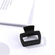 4pcs/5pcs Elegant Matte Square Hair Clips Set - Versatile Fashion Claw Clips, Suitable For Women And Girls, For Ponytails And Buns, Great For Everyday Styling And Makeup, Random Colors Hair Accessories