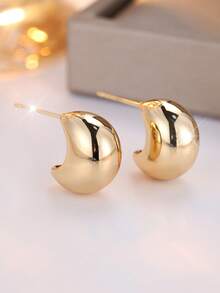 1pc Charming Multi-Color Crystal Cubic Zirconia Earrings, Suitable For Women & Girls Party Jewelry, Birthday Gift, Summer Accessories - Ice Flower Earrings - View 13