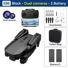 TOKQI E88 Drone Quadcopter, 720P HD Camera Light Flow Fixed Height Hover, One-Button 360° Stunt Flip, One Button Lifting, Entry-Level Folding Remote Control Dron Toy– Ideal Gift For Christmas, Halloween, And Thanksgiving.Thanksgiving.