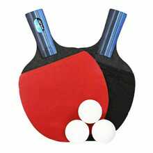 New Speed And Spin PPong Table Tennis Set / Rackets With 2 Bats,3 Balls & Bag - Red - View 6