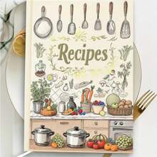 Blank Recipe Book To Write In Your Own Recipes - Aesthetic Recipe Notebook With Premium Cover - Beautiful Blank Cookbook Organizer For Handwritten Recipes - Recipe Books Journal