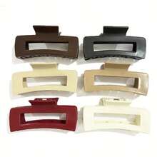 4 piezas/2 piezas/1 pieza Nuevos clips de pelo de silicona suave de 11 cm sin deslizamiento y antideslizantes - Agarre fuerte, unisex - Elegantes clips de pelo negros, adecuados para uso diario, gimnasio, ocasiones formales - Extracción sin daños, accesorio de pelo moderno, accesorios de pelo con textura de goma, pinzas de garra de otoño, accesorios de invierno para atuendos de vacaciones para mujer