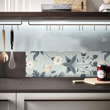 Papel tapiz autoadhesivo y removible con patrón de flores y hierba, rollo de papel tapiz autoadhesivo y resistente al agua que se puede cortar a medida, adecuado para baño, ducha, cocina, sala de estar, oficina y decoración de habitaciones, decoración del hogar, decoración de paredes. Tamaño de 3.94/5.9*78.74 pulgadas adecuado para decoración parcial, tamaño de 7.87/11.81*78.74 pulgadas adecuado para aplicación en áreas grandes.