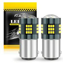 TOAUTO 2 件 1156 BA15S P21W 1157 BAY15D P21/5W LED 灯泡 1156 BAU15S PY21W 7440 7443 W21W LED 灯泡汽车转向信号灯泡 12V 黄红白 - 彩色 - 查看 20