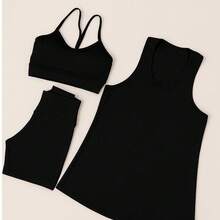 3-Piece Kit, Top + Shorts + Dryfit Tank Top, Workout, Gym, Fitness, Tank Top, ONE SIZE - 所有帆船賽都是獨一無二的 - 查看 4