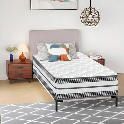 Materasso in memory foam 90x200 | Spessore 26 cm | Molle insacchettate |Traspirante e antiacaro | Comfort deciso