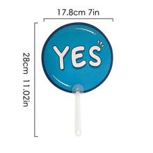 YES NO Hand Held Signs | Interactive English Teaching Tool For Elementary School: Suitable For Teacher's Q&A, Classroom Quizzes, Fun Learning. Can Be Used In Classroom, Multimedia Classroom, After-Class Practice. Quickly Identify Right Or Wrong Answers, Enhance Student Engagement. Essential Elementary School Teaching Supplies