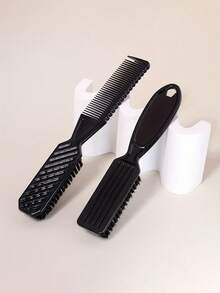 2 Peças Conjunto Multifuncional de Escova e Pente de Viagem para Crianças - Uma Ferramenta de Penteado de Dois Lados e Conjunto de Acessórios para Cabelos Comuns, Produtos e Acessórios de Cabelo para Salões de Beleza, Essencial para Viagens de Beleza, Adequado para Crianças