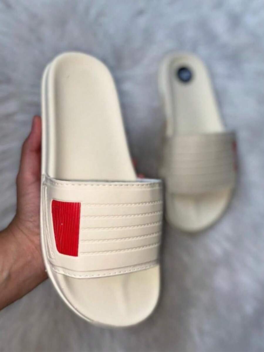 Women's And Men's Slide Sandals For Everyday Wear, Easy To Put On, Super Soft And Comfortable, Shipping In 24 Hours - Màu be/nk - Xem 1