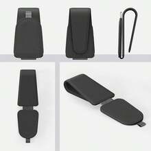 Car Sunglasses Bracket, Magnetic Leather Glasses Hook Clip, Suitable For Car Sun Visor, Sunglasses Bracket And Bill Card Clip Car Sun Visor Accessories, 1 Piece - màu đen - Xem 6