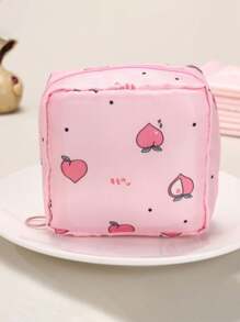 大容量卫生巾收纳袋，多功能便携式收纳盒，零钱包和迷你化妆包，哺乳垫收纳袋，卫生棉条收纳袋，女性用品收纳袋，休闲风格，涤纶材质，收纳方案，也是旅行、海滩度假、暑假、学校用品和返校的理想旅行配件。