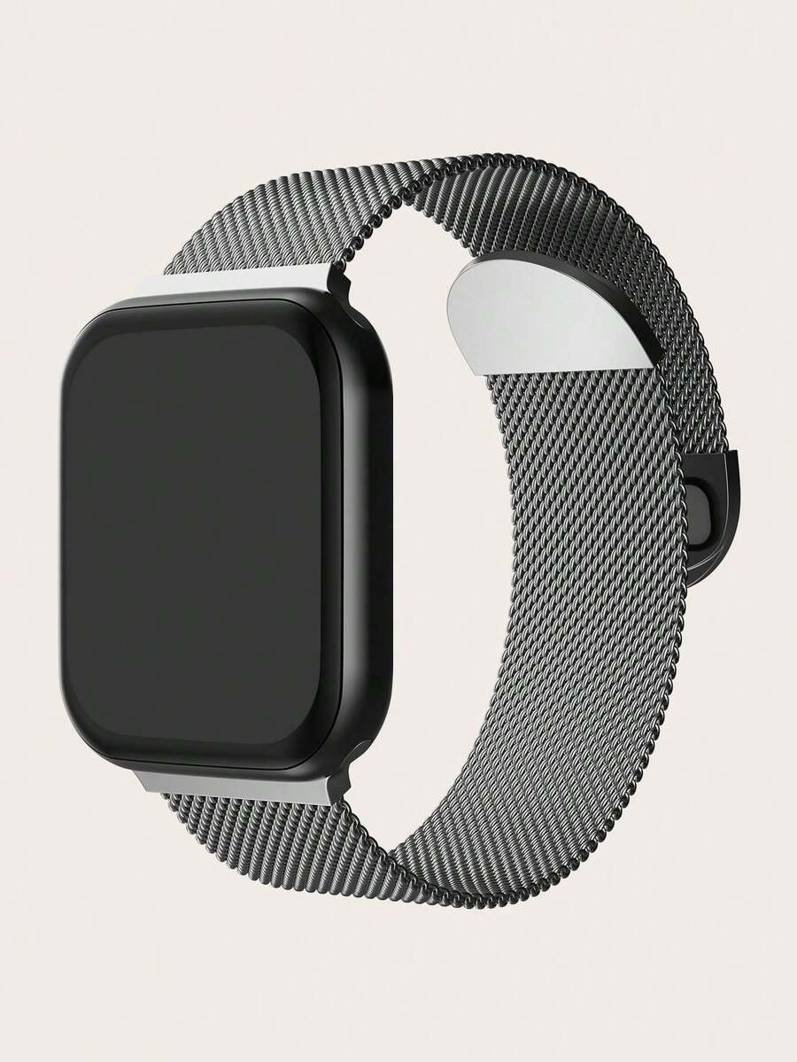 1 件米兰尼斯不锈钢磁性表带，兼容 38 毫米、40 毫米、41 毫米、42 毫米、44 毫米、45 毫米、46 毫米、49 毫米 表盘，男女通用，不锈钢材质，磁性可调节表带，适用于 Ultra、Series 10、9、8、7、6、5、4、3、2、1、SE - 彩色 - 查看 1