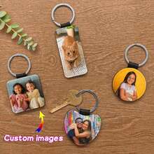 1pc Customized Photo Car Keychain, Creative Pendant Keychain, Valentine's Day Gift, Event, School, Teacher, Personalized Keychain With Photo, Customized PU Keychain, Mother's Day Gift, Father's Day Gift, Anniversary Gift, Valentine's Day Gift, Birthday Gift, Wedding Gift, Best Friend Gift, Gift For Mom/Dad, Gift For Girlfriend/Boyfriend - Multicolor - View 3
