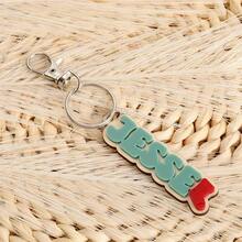 1PC Customized Double-Layer Acrylic Name Keychain, Customizable Acrylic Keychain, Customizable Name, Multiple Colors To Choose From, Colorful Name Key Chain, Unique Key Chain, Personalized Acrylic Key Chain, Teen Name Keychain, Girl Gift, Ideal Gift For Women, Best Back To School Gift, Suitable For Teenagers And Adults, Christmas Gift, Halloween Gift, Anniversary Gift