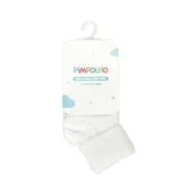 Plain Socks With Cotton Trim For Boys And Girls - trắng - Xem 2