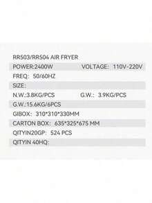 RAF Large Capacity 7L Air Fryer, 8-In-1 Multifunctional Smart Cooking Program Upgraded Air Fryer With Inner Window And Stainless Steel Shelves, Touch Control Air Fryer For Daily Home Use And Parties