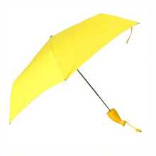 1 pieza Paraguas de moda, Paraguas grande de banana de dibujos animados creativo, Paraguas automático de estilo samurái grande - Estructura de acero duradera, Protección UV, Diseño retro para hombres