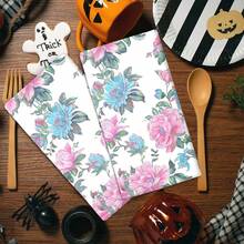 Set 2/4 buc, prosoape de vase cu model floral de afine, prosoape moderne din microfibră super absorbante, prosoape de bucătărie pentru gătit și copt, lavete de vase, cârpe de curățat, prosoape de mână, prosoape de bucătărie, ultra moi și foarte absorbante, decor bucătărie, cadouri pentru vecini, mame, zile de naștere, casă nouă pentru prieteni, articole esențiale pentru bucătărie, necesități zilnice