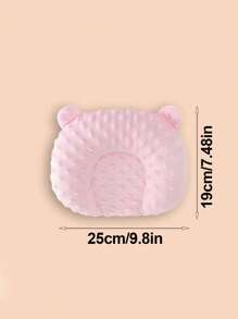 Comfortable U-Shaped Cartoon Design Small Dog Sleeping Mat - Warm Deep Sleep Accessory, Polyester Fleece, Solid Pattern, Oval Shape