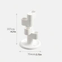 1/2pcs Rotating Toothbrush Holder, Bathroom Countertop Organizer With Compartments, Non-Slip Electric Toothbrush Storage Rack - Multicolor - View 6