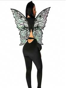 Adult Women's Fairy Wings, Halloween Fairy Costume Accessories, Butterfly, Ladybug, Bee Cosplay Fairy Outfit, Angel Wings - Multicolor - View 12