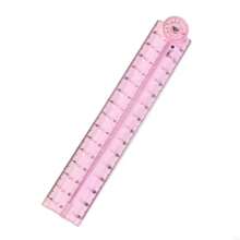 1pc 30cm Colorful Transparent Foldable Ruler, Bendable Folding Ruler, Student Drawing Ruler, School & Office Supplies, Drawing Tool, Suitable For School, Office, Gift For Classmates, Back To School Gift - Multicolor - View 5