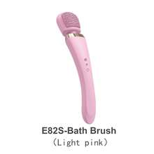 可充电硅胶电动沐浴按摩刷，具有多种功能和振动，防水背部按摩工具，8 速 20 频率 USB 充电，多功能全身按摩，缓解颈部、背部、腿部和腰部疼痛，适合家庭使用和作为节日礼物，电池容量为 500mAh